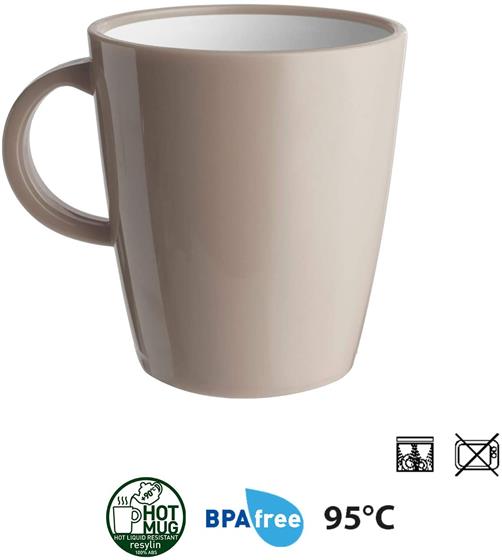 KUBEK BRUNNER MUG ABS BEŻOWY 300 ml 1 szt.