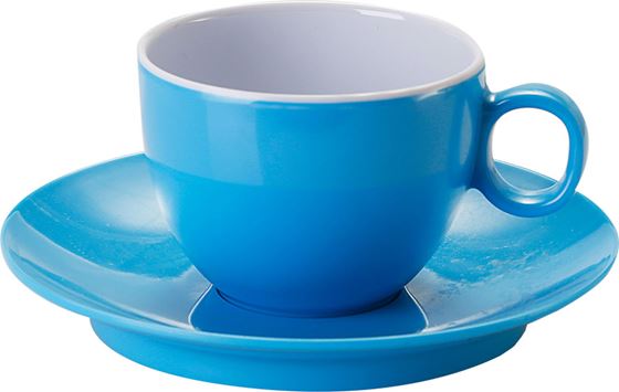 FILIŻANKA I SPODEK BRUNNER ESPRESSO NIEBIESKA 2 szt.