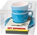 FILIŻANKA I SPODEK BRUNNER ESPRESSO NIEBIESKA 2 szt.