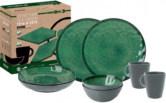 ZESTAW OBIADOWY BRUNNER SEA GREEN 8 szt.