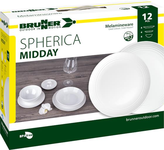 ZESTAW OBIADOWY BRUNNER SPHERICA MIDDAY 12 szt.
