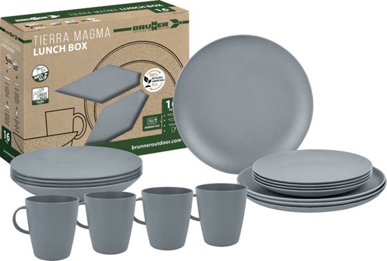 ZESTAW OBIADOWY BRUNNER TIERRA MAGMA LUNCH BOX 16 szt.