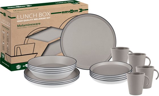 ZESTAW OBIADOWY BRUNNER ICONIC COMPACK LUNCH BOX 16 szt.