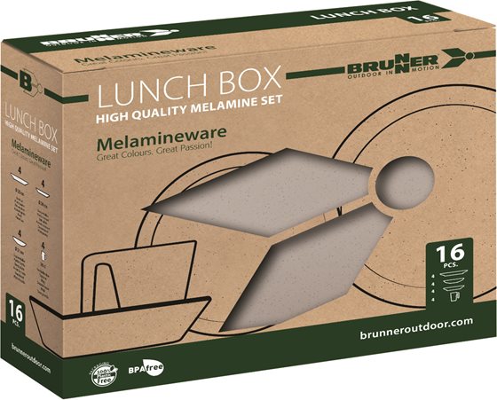 ZESTAW OBIADOWY BRUNNER ICONIC COMPACK LUNCH BOX 16 szt.