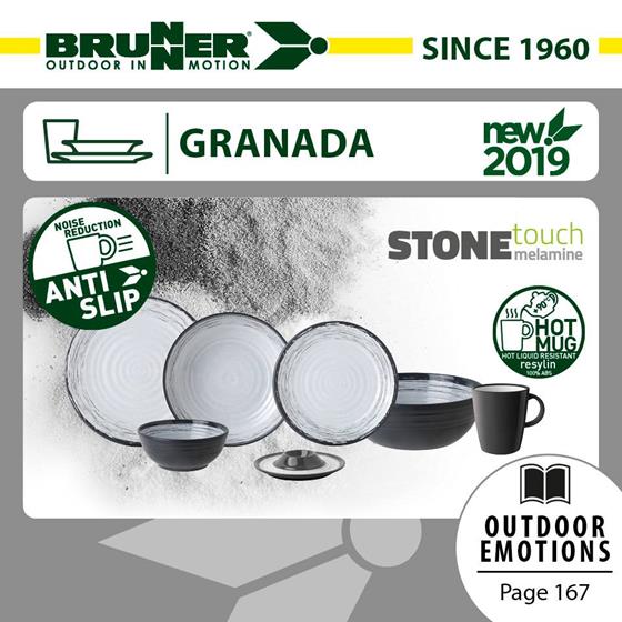 ZESTAW OBIADOWY BRUNNER GRANADA LUNCH BOX 16 szt.