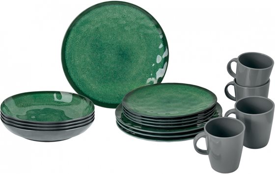 ZESTAW OBIADOWY BRUNNER SEA GREEN LUNCH BOX 16 szt.