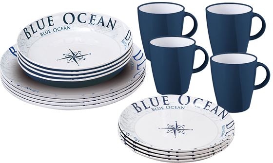 ZESTAW OBIADOWY BRUNNER BLUE OCEAN LUNCH BOX 16 szt.