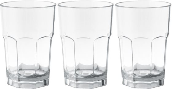 SZKLANKA BRUNNER OCTOGLASS 280 ml 3 szt.