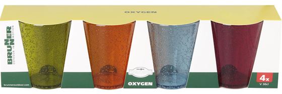 SZKLANKA BRUNNER OXYGEN 300 ml 4 szt.