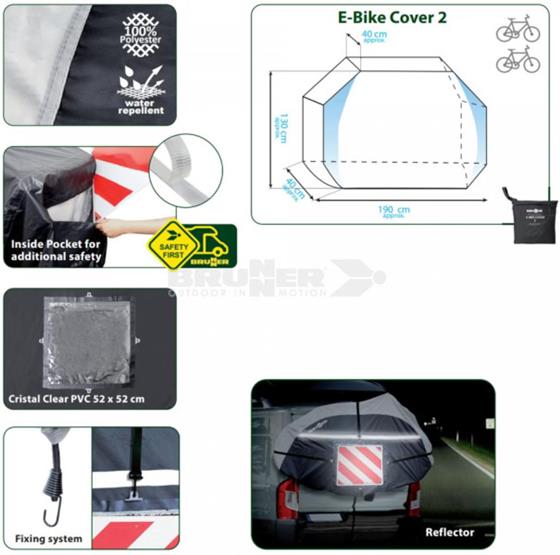 POKROWIEC NA ROWERY 2 BRUNNER E-BIKE COVER