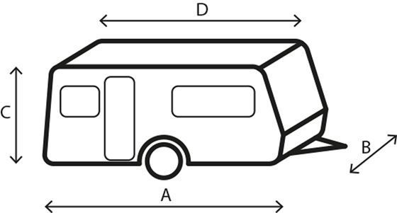 POKROWIEC NA PRZYCZEPĘ 550-600 cm ZIMOWY BRUNNER CARAVAN COVER