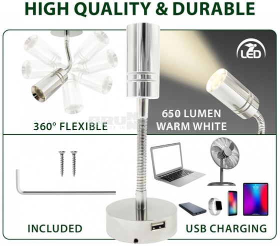 LAMPKA LED BRUNNER FLEXSPOT USB