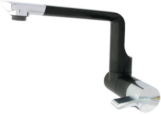 KRAN BATERIA COMET ARONA 22 mm CZARNA
