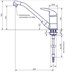 KRAN BATERIA COMET ROMA 33 mm 22 cm