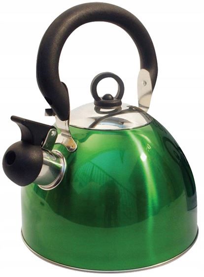 CZAJNIK Z GWIZDKIEM ZIELONY 2,5L
