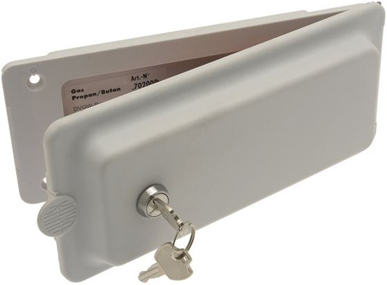 GNIAZDO GAZU ZEWNĘTRZNE 215x95 mm REICH Z ZAMKIEM BIAŁE