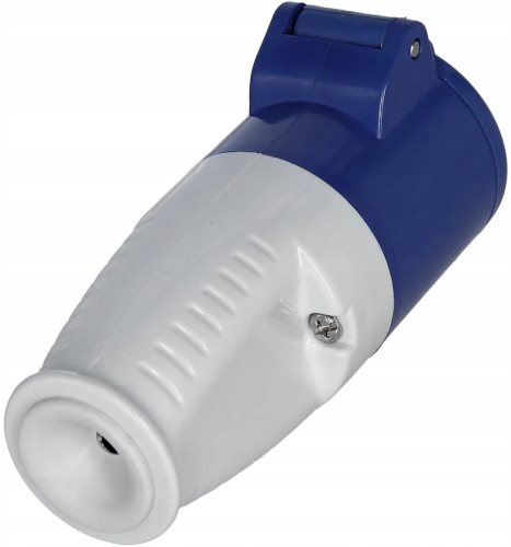 WTYCZKA CEE 230V 16A ŻEŃSKA PROSTA Z KLAPKĄ