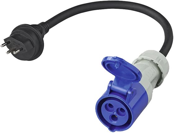 PRZYŁĄCZE CEE 0,4 m 230V-CEE SZWAJCARIA PROSTE ŻEŃSKIE ADAPTER