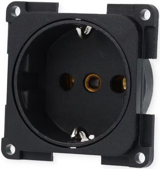 GNIAZDO ELEKTRYCZNE SYSTEM 10000 230V CZARNE