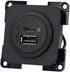 GNIAZDO ELEKTRYCZNE SYSTEM 10000 12-24V USBx2 CZARNY