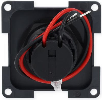 GNIAZDO ELEKTRYCZNE SYSTEM 10000 12-24V USBx2 CZARNY