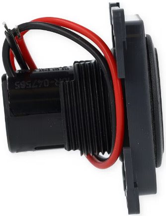GNIAZDO ELEKTRYCZNE SYSTEM 10000 12-24V USBx2 CZARNY