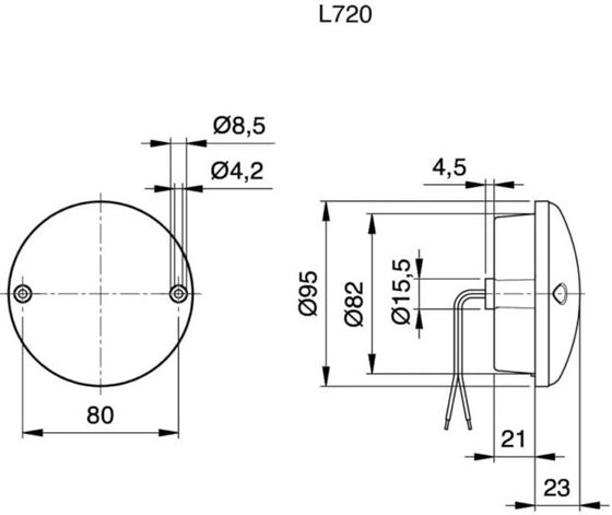 LAMPA TYŁ KAMPER JOKON 720 LED RFL PRZEŹROCZYSTA