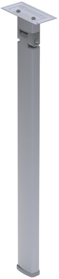 NOGA STOŁU SREBRNA 720x60x32 mm