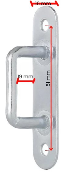 MOCOWANIE ŁADUNKU UCHWYT 70 mm 4 szt. STAL