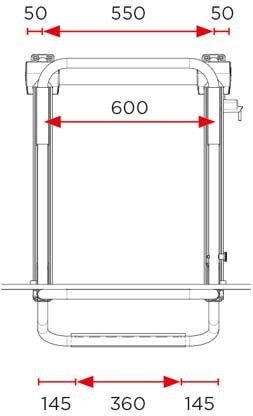 BAGAŻNIK ROWEROWY BR-SYSTEMS BIKE LIFT STANDARD RAIL S