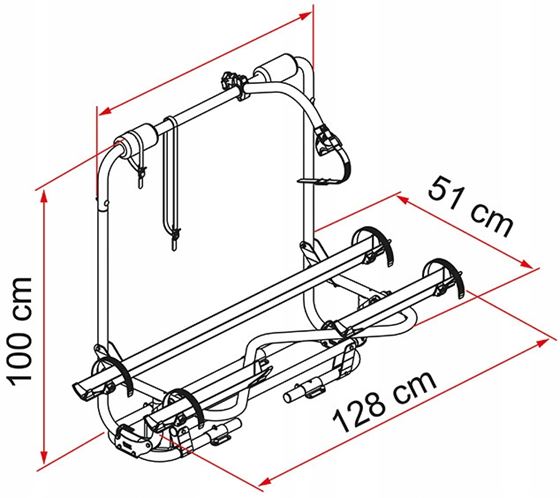 BAGAŻNIK ROWEROWY FIAMMA CARAVAN XL A PRO SREBRNY