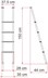 DRABINA DO ŁÓŻKA ALKOWY FIAMMA 150 cm