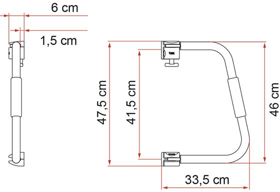 BLOKADA DRZWI ZEWNĘTRZNA FIAMMA SECURITY 46 UCHWYT RĄCZKA
