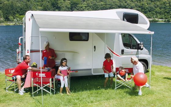 MARKIZA 450 cm FIAMMA F45S CZARNA ROYAL GREY