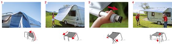 MARKIZA 310 cm FIAMMA CARAVANSTORE XL ROYAL BLUE