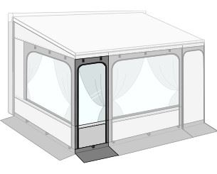 ŚCIANA FIAMMA PRZÓD PRIVACY ROOM 125 cm F45/F65/F80