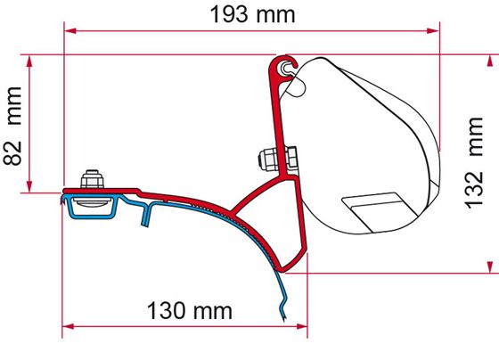ADAPTER MARKIZY FIAMMA F35 VW T5 DACHOWY