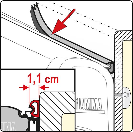 USZCZELKA MARKIZY FIAMMA RAIN GUARD S 550 cm