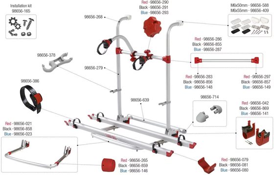 UCHWYT FIAMMA RACK HOLDER SZARY