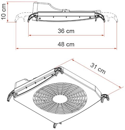 WENTYLATOR OKNA FIAMMA TURBO-KIT 12V