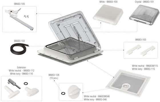 FIAMMA EXTENSION KIT VENT ZESTAW PRZEDŁUŻAJĄCY