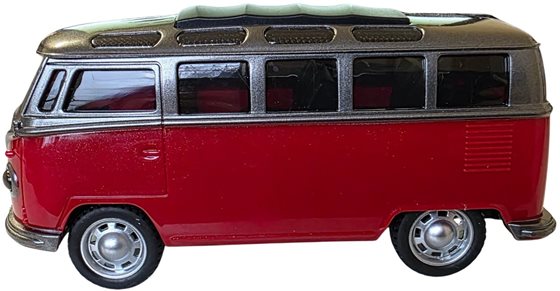 ZABAWKA "AUTO VAN VW ŚWIATŁO DZWIĘK 15cm CZERWONE