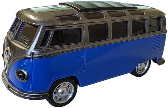 ZABAWKA "AUTO VAN VW ŚWIATŁO DZWIĘK 15cm NIEBIESKIE