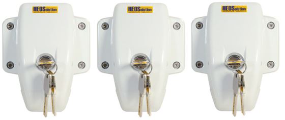 BLOKADA DRZWI ZEWNĘTRZNA HEOSAFE DOOR FRAME LOCK BIAŁA 3 szt.