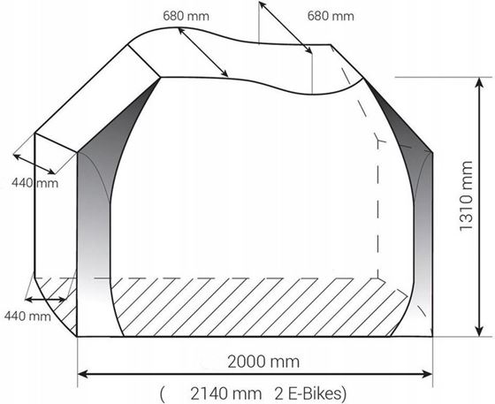 POKROWIEC NA ROWERY 2 HINDERMANN DYSZEL UNIVERSAL ZWOO E-BIKES