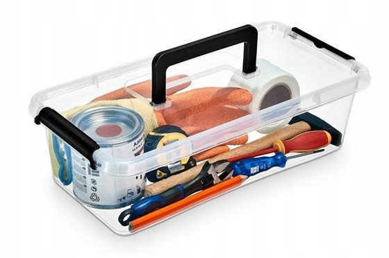 POJEMNIK PLASTIKOWY SIMPLESTORE 6.0l Z RĄCZKĄ