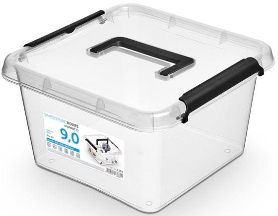 POJEMNIK PLASTIKOWY SIMPLESTORE 9,0l Z RĄCZKĄ