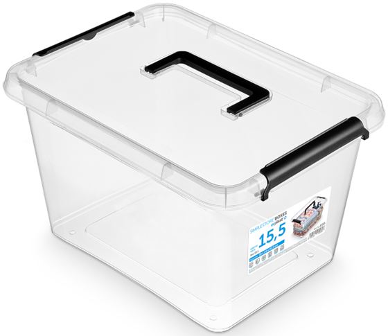 POJEMNIK PLASTIKOWY SIMPLESTORE 15.5l Z RĄCZKĄ