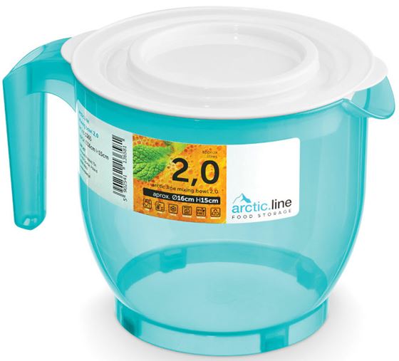 POJEMNIK PLASTIKOWY DZBANEK 2.0l Z UCHWYTEM