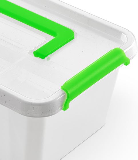 POJEMNIK PLASTIKOWY APTECZKA 4.5l Z RĄCZKĄ